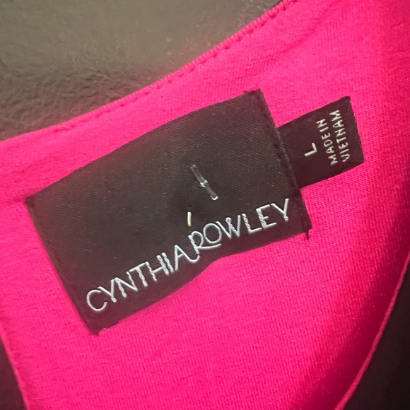 Cynthia Rowley Black Fit-and-Flare Dress with Pink Lining - Picture 4 of 4